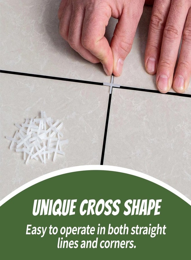 LUXART Tile Spacer Set 500 PCS 3mm Reusable Tile Spacers for Professional Floor and Wall Installation Even Spacing and Seamless Grout Lines |High-Strength Leveler Spacers for Tile Alignment - Image 5